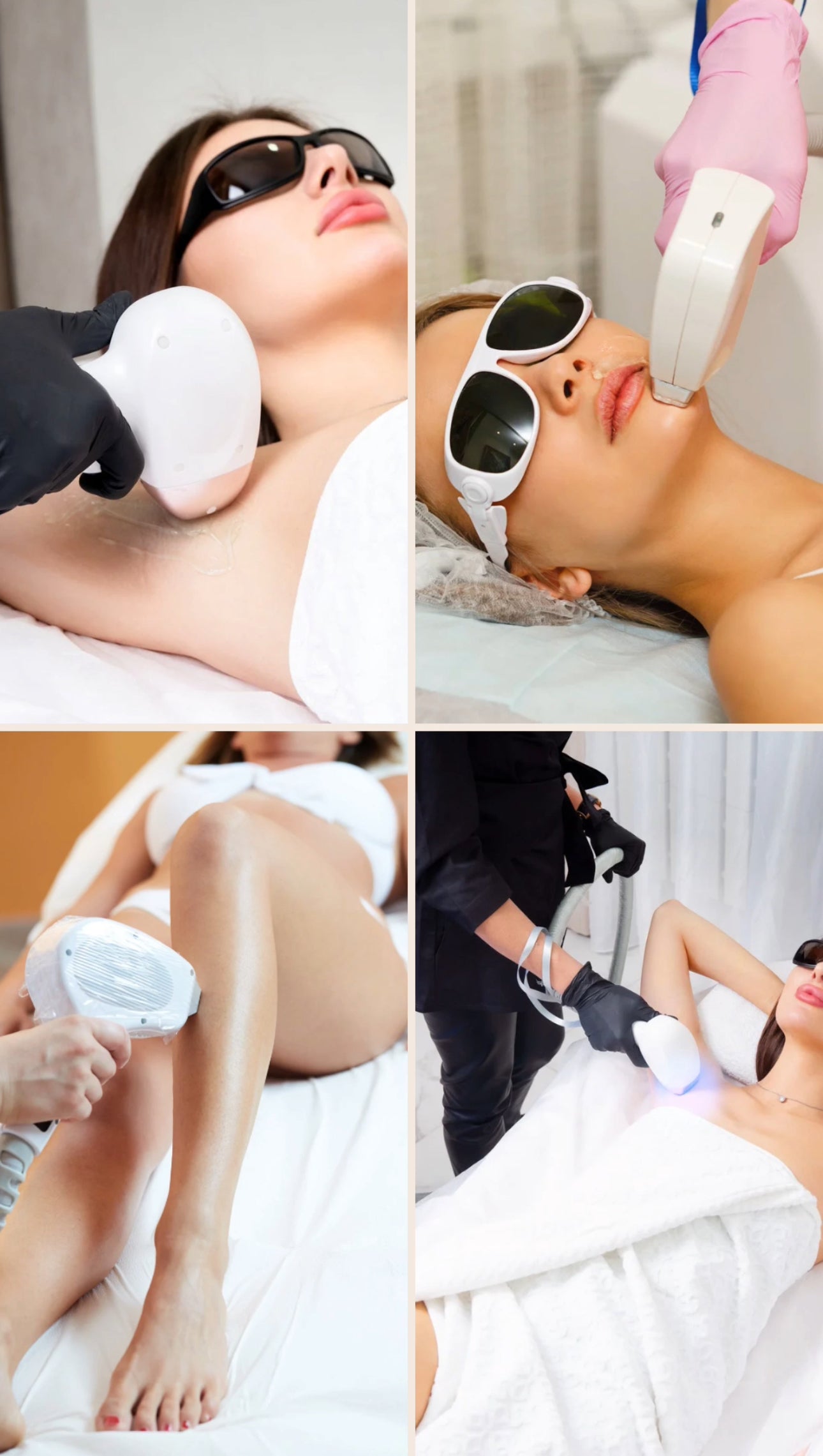 Paquete de remoción de vellos con laser cuerpo completo ( 10 sesiones)